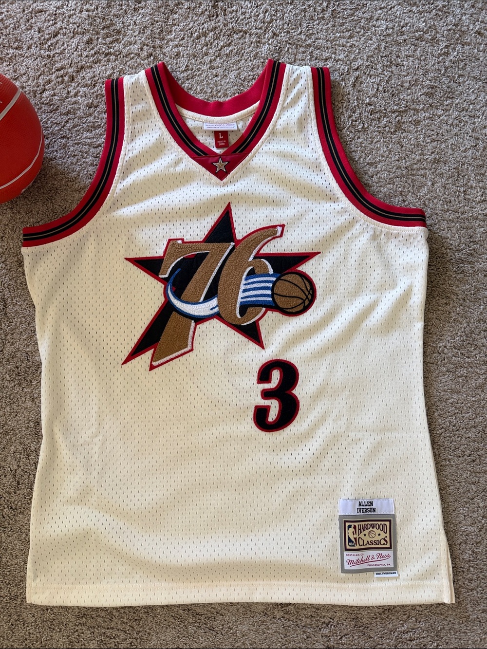 Allen Iverson Philadelphia 76ers- Mitchell & Ness- Vintage style